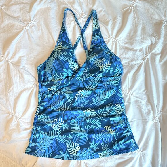 Talisea Other - TALISEA |  Women's Tankini Print Top Only Swimsuit | Blue| Size: L